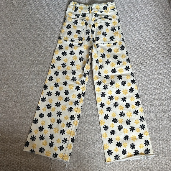 Zara The Marine Off White Groovy Wide Leg Jeans - Picture 5 of 5